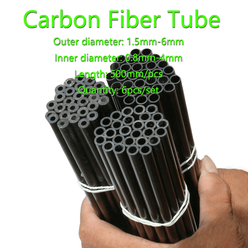 Brushless Motor Thrust Test Stand - 6Pc Carbon Fiber Buis Holle Staaf