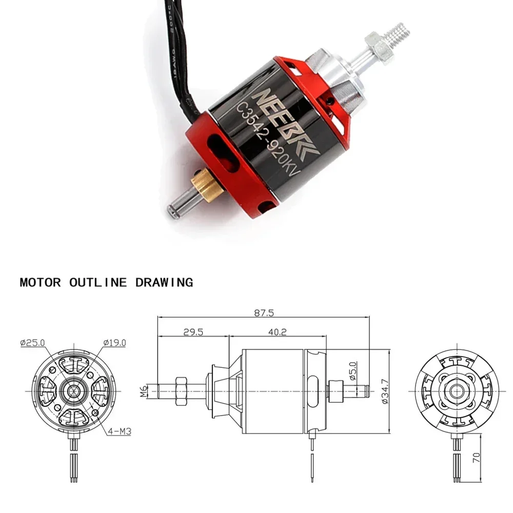 1/2/4 Stuks 3542 920KV 1400KV  - Brushless Motor Thrust Test Stand recensie en prijs